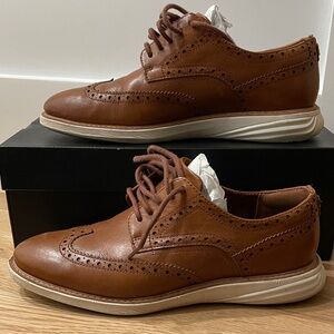 Cole Haan Tan Leather Wingtip Oxfords